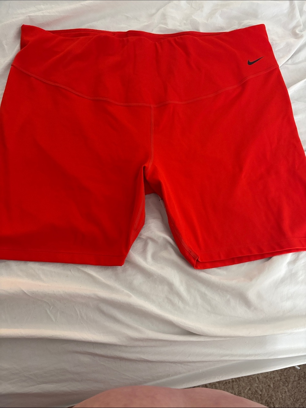 Nike Women's Orange Athletic Bike Shorts Plus Size 3X